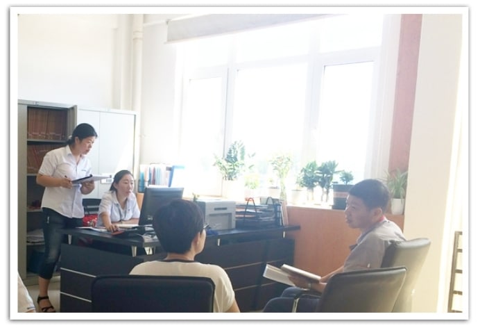 SCICOOLING staff participating in an internal audit interview in August 2017