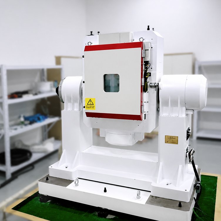 SCICOOLING turntable test chamber displayed in a laboratory environment for environmental testing applications.