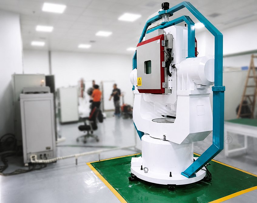 SCICOOLING rotary table test chamber displayed in a laboratory environment.