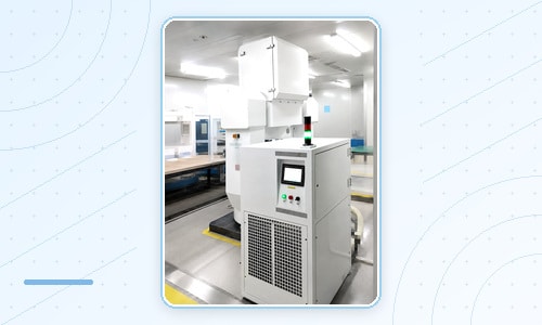 Control and refrigeration unit for a rotary environmental test system