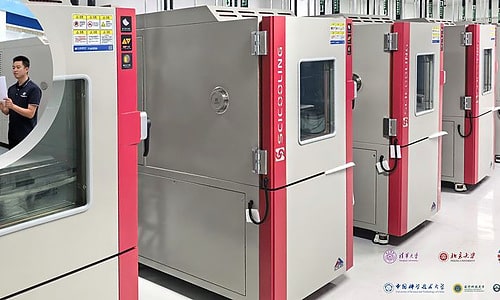 Row of SCI environmental test chambers used by universities and research laboratories