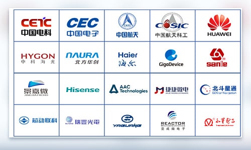 Logos of representative semiconductor, electronics and research customers