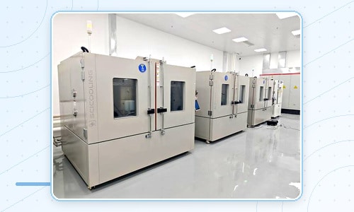 Environmental test chambers installed in a clean smart laboratory