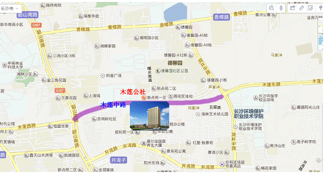SCICOOLING Changsha office geographic information map with location marker