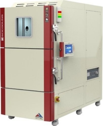 SCICOOLING CTS Series ultra-low temperature two-box thermal shock test chamber for high and low temperature impact testing.