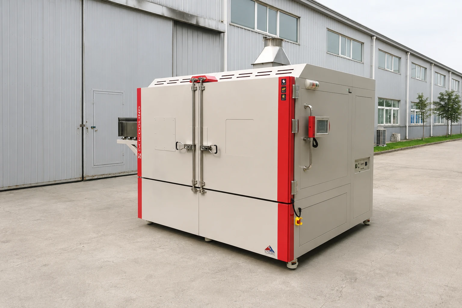 SCICOOLING 125L horizontal-basket thermal shock chamber