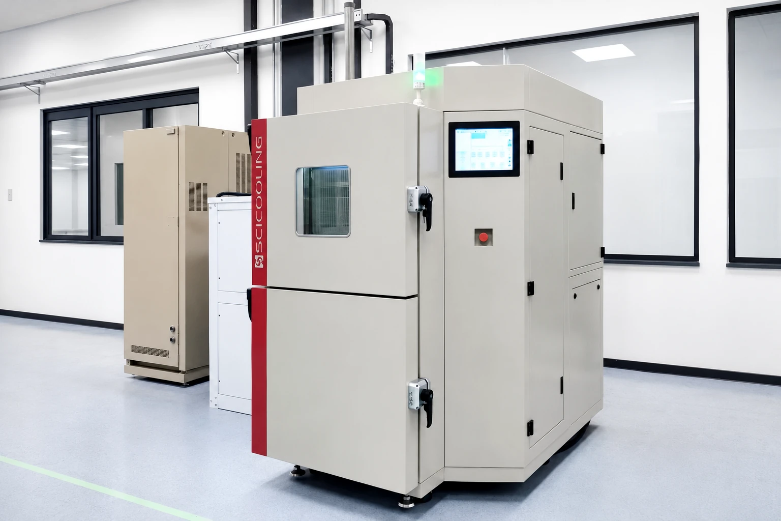 SCICOOLING 80L vertical-basket thermal shock chamber