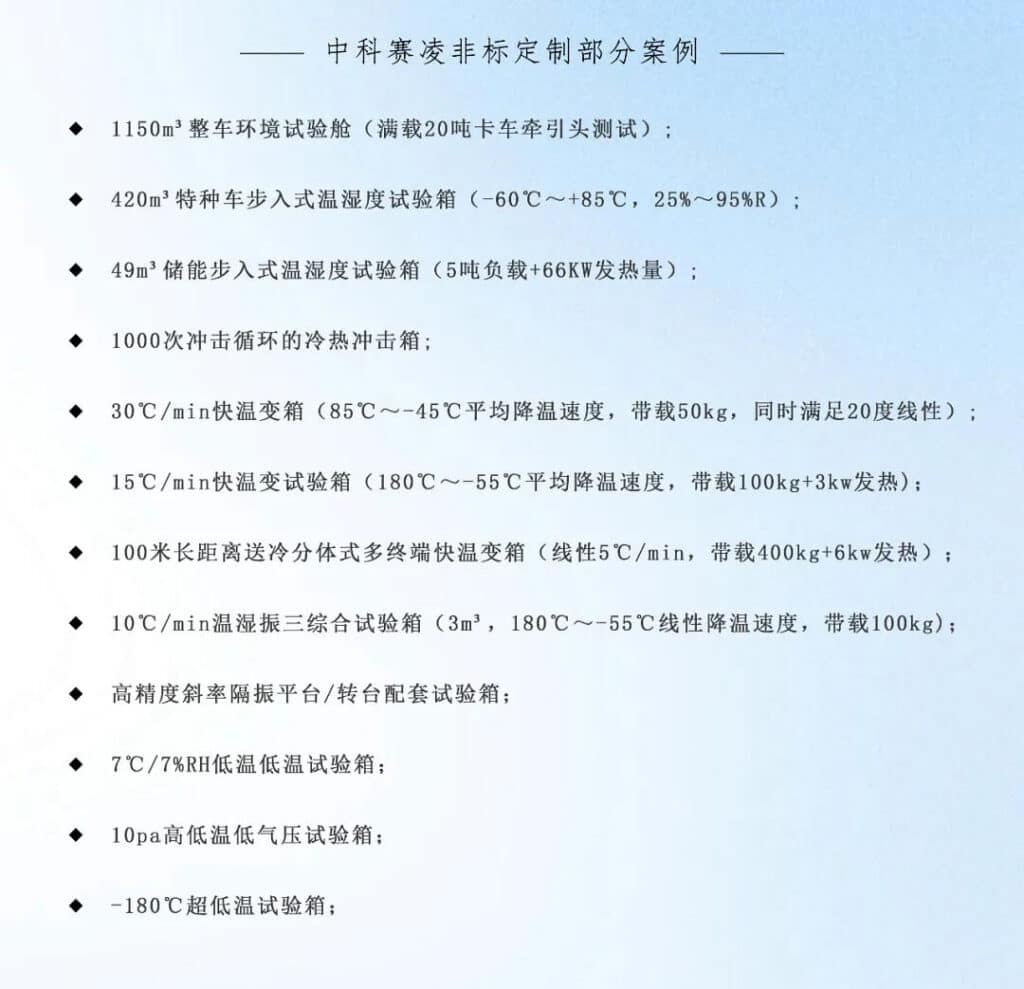 SCICOOLING non-standard customized environmental test chamber application cases