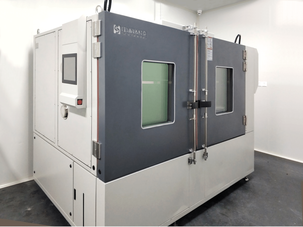Large walk-in environmental chamber used for LED display testing