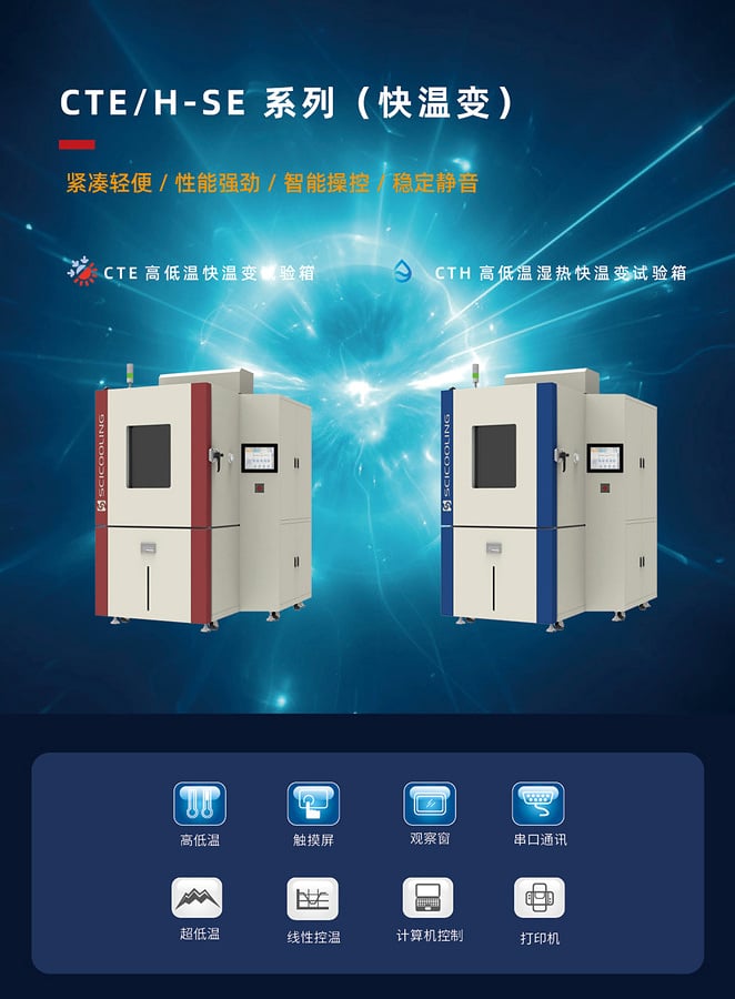 SCI CTE and CTH rapid temperature change chamber product poster