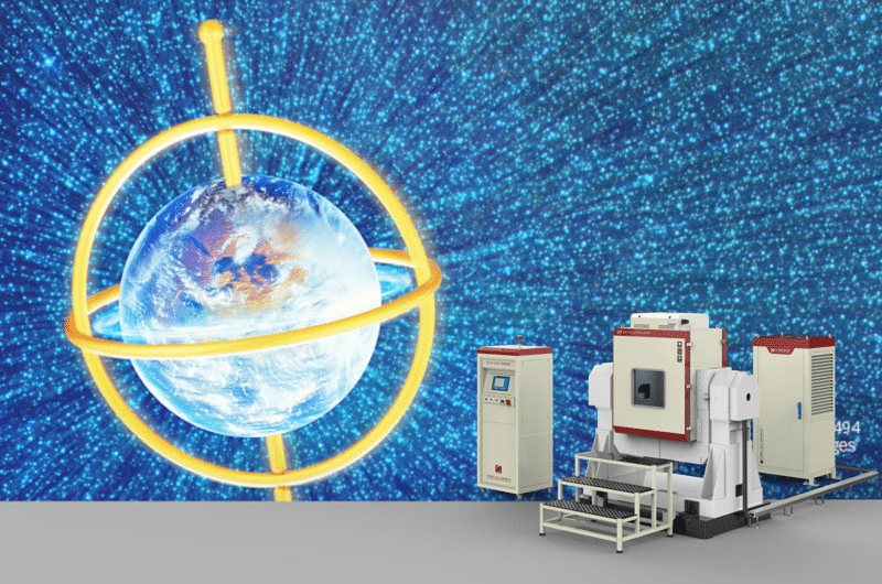 High-precision temperature slope test system with a rotary table