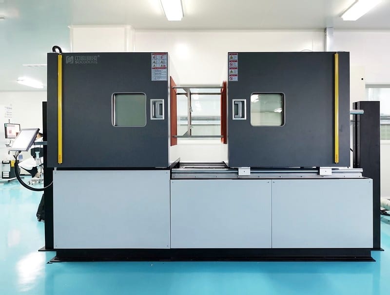 Large SCI thermal shock chamber installed in an aerospace laboratory