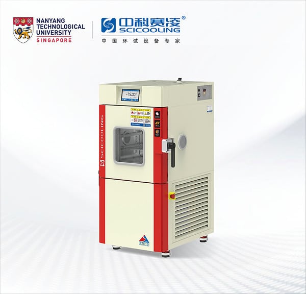 Rendering of a compact custom SCI environmental test chamber