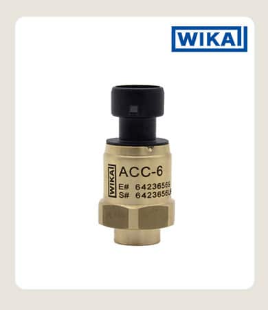 WIKA ACC-6 pressure sensor used in SCI refrigeration systems